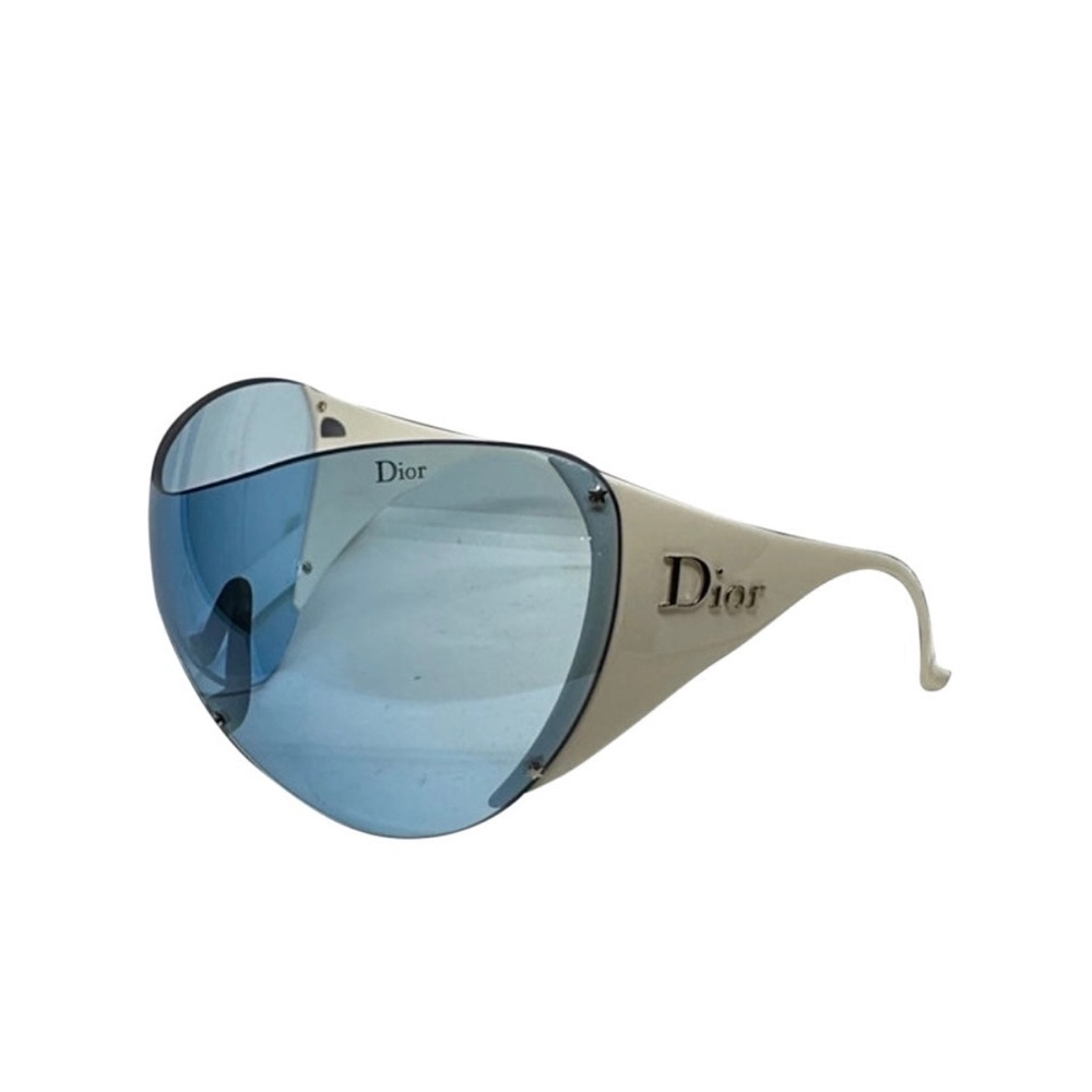 Dior Cream and Blue Designer Sunglasses